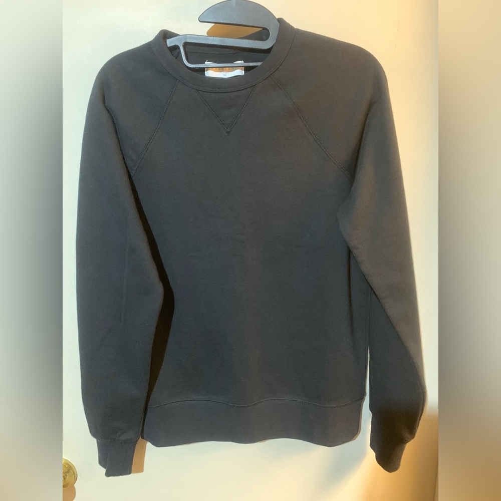 Everlane Black Oversized Crewneck Sweatshirt Size XXS NWOT